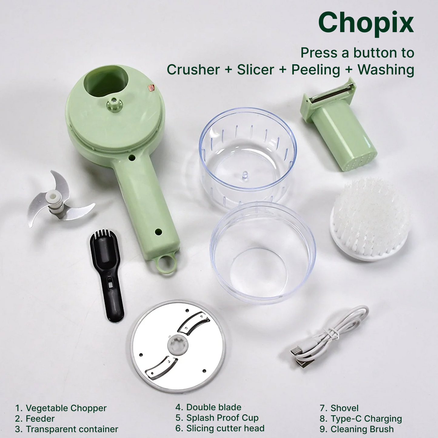 Chopix - Cutter, Slicer, Peeler, Washer